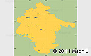 Savanna Style Simple Map of Vukovar-Srijem, single color outside