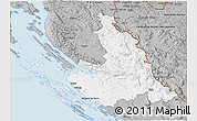 Gray 3D Map of Zadar-Knin