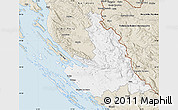 Classic Style Map of Zadar-Knin