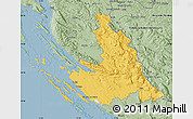 Savanna Style Map of Zadar-Knin