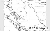 Blank Simple Map of Zadar-Knin