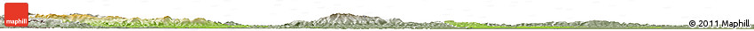 Physical Horizon Map of Zagreb, semi-desaturated