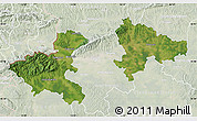 Satellite Map of Zagreb, lighten