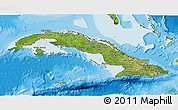 Satellite 3D Map of Cuba, physical outside