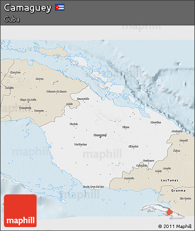 Classic Style 3D Map of Camaguey