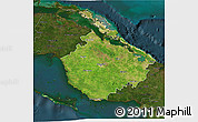 Satellite 3D Map of Camaguey, darken