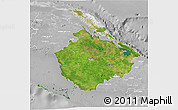 Satellite 3D Map of Camaguey, lighten, desaturated