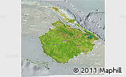Satellite 3D Map of Camaguey, lighten, semi-desaturated