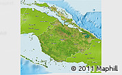 Satellite 3D Map of Camaguey, physical outside