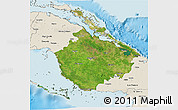 Satellite 3D Map of Camaguey, shaded relief outside