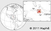 Blank Location Map of Camaguey, within the entire country