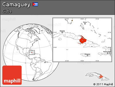 Blank Location Map of Camaguey