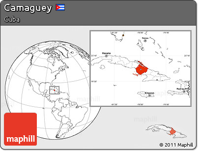 Blank Location Map of Camaguey