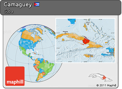 Political Location Map of Camaguey