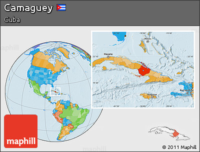 Political Location Map of Camaguey