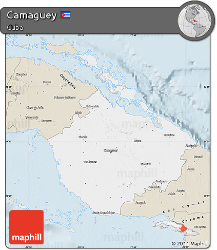 Classic Style Map of Camaguey