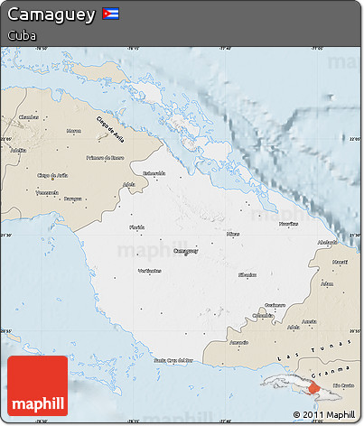 Classic Style Map of Camaguey