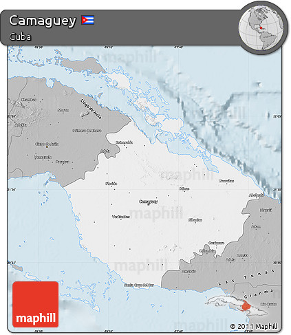 Gray Map of Camaguey