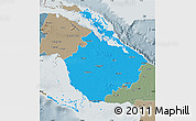 Political Map of Camaguey, semi-desaturated