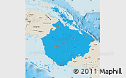 Political Map of Camaguey, shaded relief outside