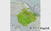 Satellite Map of Camaguey, lighten, semi-desaturated