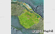 Satellite Map of Camaguey, semi-desaturated