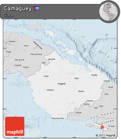 Silver Style Map of Camaguey