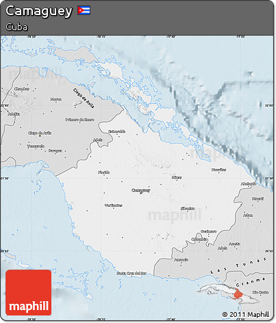 Silver Style Map of Camaguey