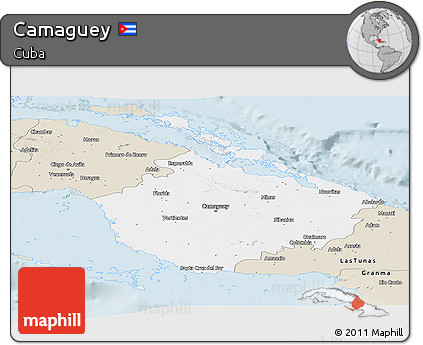 Classic Style Panoramic Map of Camaguey