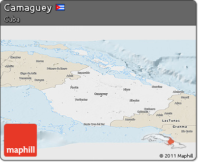 Classic Style Panoramic Map of Camaguey