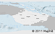 Gray Panoramic Map of Camaguey, single color outside