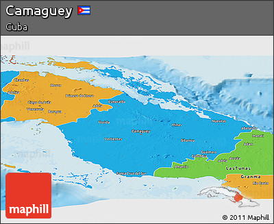 Political Panoramic Map of Camaguey
