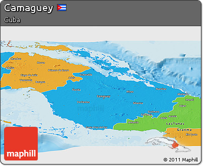 Political Panoramic Map of Camaguey