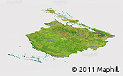 Satellite Panoramic Map of Camaguey, cropped outside