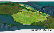 Satellite Panoramic Map of Camaguey, darken