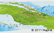 Satellite Panoramic Map of Camaguey, physical outside