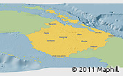 Savanna Style Panoramic Map of Camaguey, single color outside