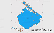 Political Simple Map of Camaguey, cropped outside