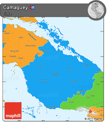 Political Simple Map of Camaguey