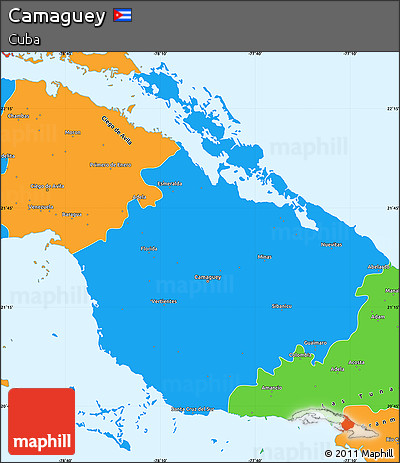 Political Simple Map of Camaguey