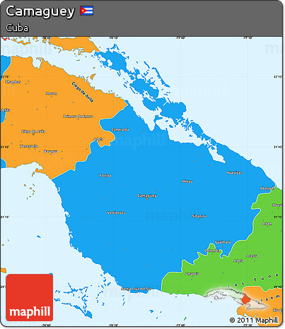 Political Simple Map of Camaguey