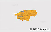 Political 3D Map of Ciudad de la Habana, cropped outside