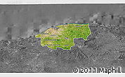 Satellite 3D Map of Ciudad de la Habana, desaturated