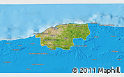 Satellite 3D Map of Ciudad de la Habana, political outside