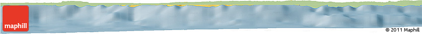 Savanna Style Horizon Map of Ciudad De La Habana, single color outside