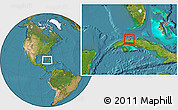 Satellite Location Map of Ciudad de la Habana