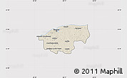 Shaded Relief Map of Ciudad de la Habana, cropped outside