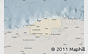 Shaded Relief Map of Ciudad de la Habana, semi-desaturated