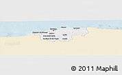 Classic Style Panoramic Map of Ciudad de la Habana, single color outside