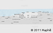 Silver Style Panoramic Map of Ciudad de la Habana